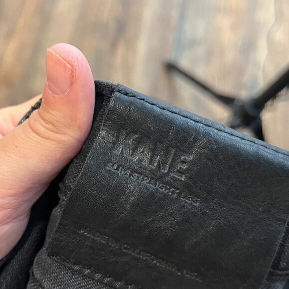 J Brand Kane Slim Straight jeans in Deceit Black - Picture 5 of 8